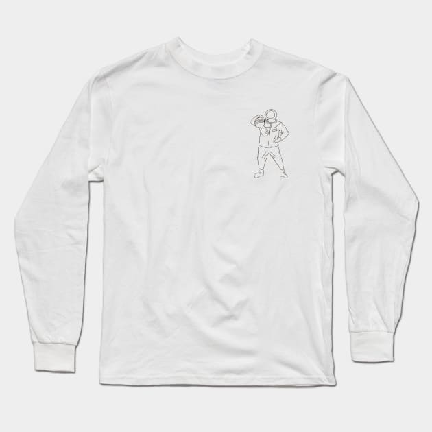 astronaut Long Sleeve T-Shirt by Messer